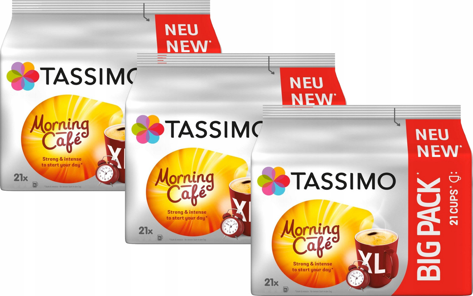 Kapsle Tassimo Jacobs Morning Cafe XL 3 x 21 ks