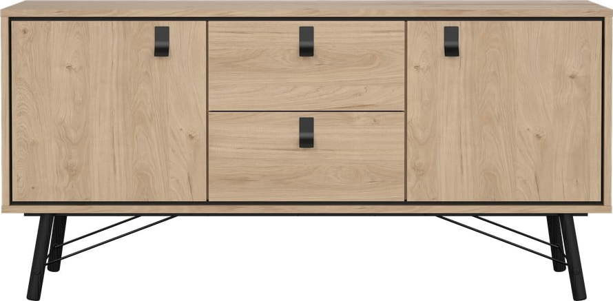 Komoda v dekoru dubu v přírodní barvě 150x72x40 cm Ry – Tvilum