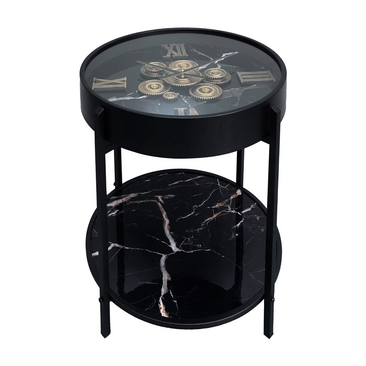 Signes Grimalt  Ozubené Hodiny Od Stolu  Černá