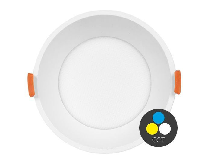 Ecolite Bílý vestavný LED Downlight kulatý 120mm 12W UGR CCT Premium LED-IN01R-UGR/CCT/12W