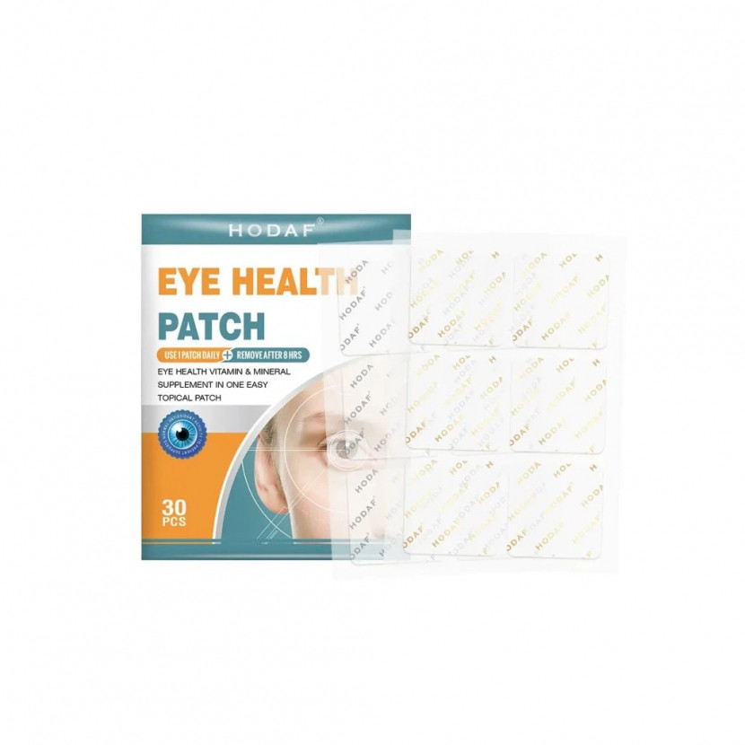 Transdermální náplast na oči Lutein, Zeaxanthin a Omega-3 pro zdravé vidění 30 ks - bílá