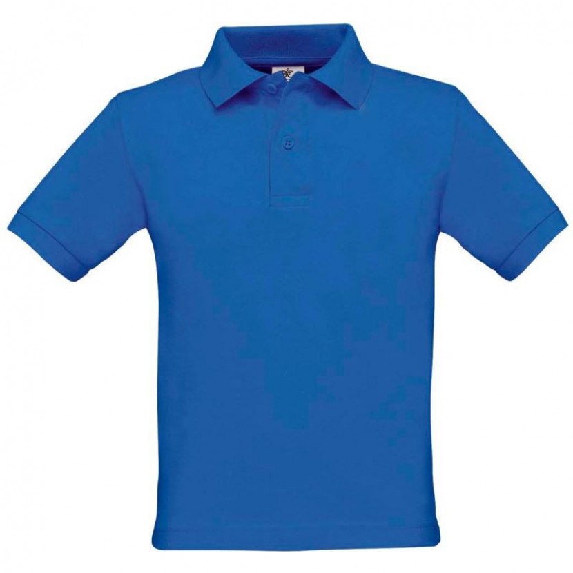 Dětská polokošile B&C Safran - modrá, 5-6 let