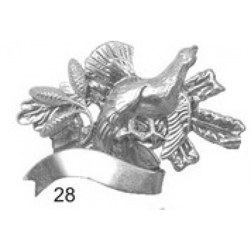 Odznak Tetřev, stuha a šišky - stříbrný