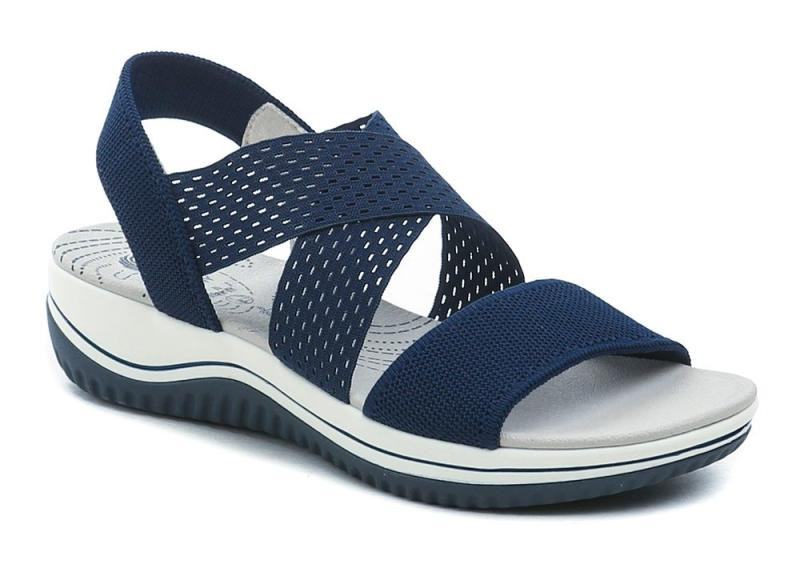 Jana 8-28768-42 navy dámské sandály šíře H