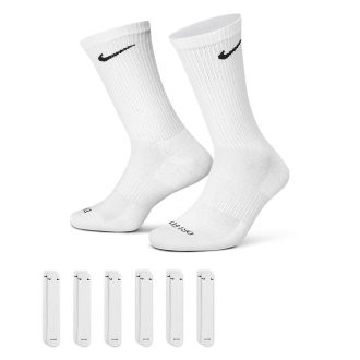 Nike Tréninkové ponožky Everyday Plus Cushion Crew 6 párů - bílá SX6897-100
