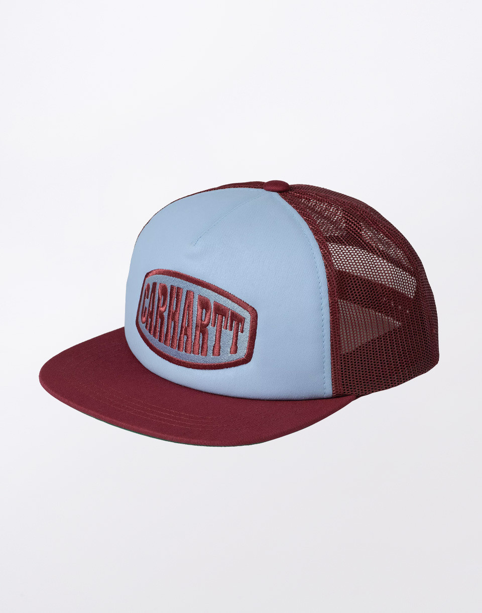 Carhartt WIP Graphic Trucker Cap Mulberry/Frosted Blue