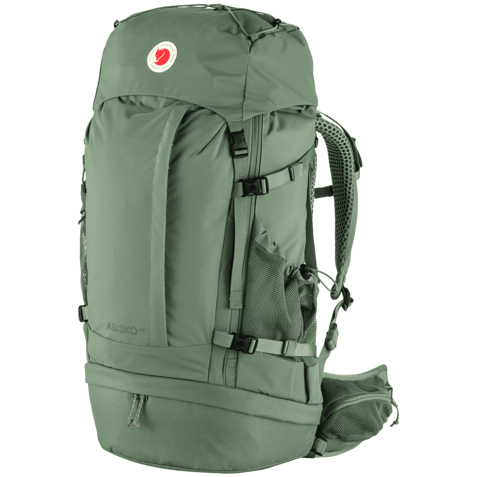 Turistický batoh Fjällräven Abisko Trek 48 Velikost zad batohu: M/L / Barva: zelená