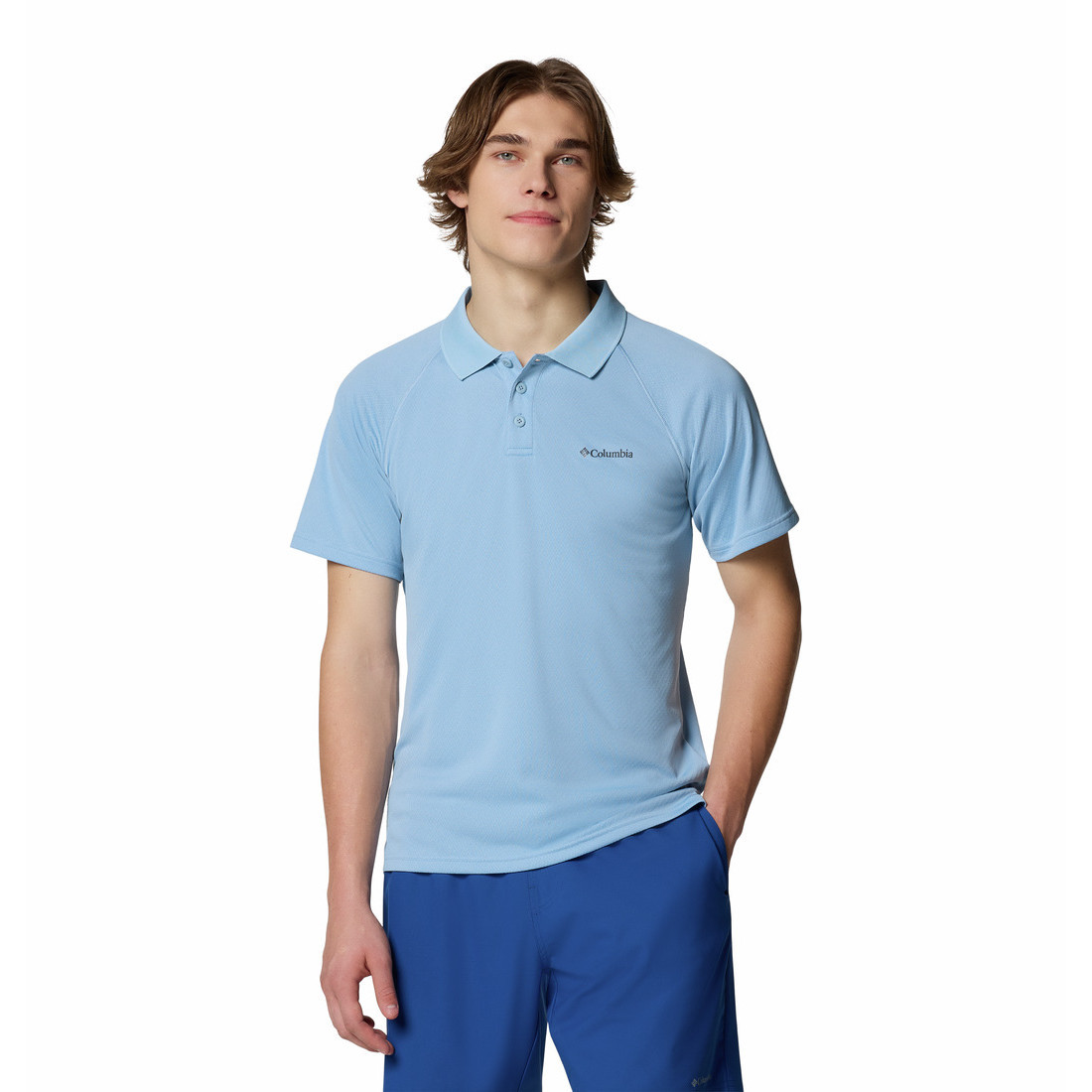 Pánské triko Columbia Alpine Chill™ Pro Polo Velikost: M / Barva: světle modrá