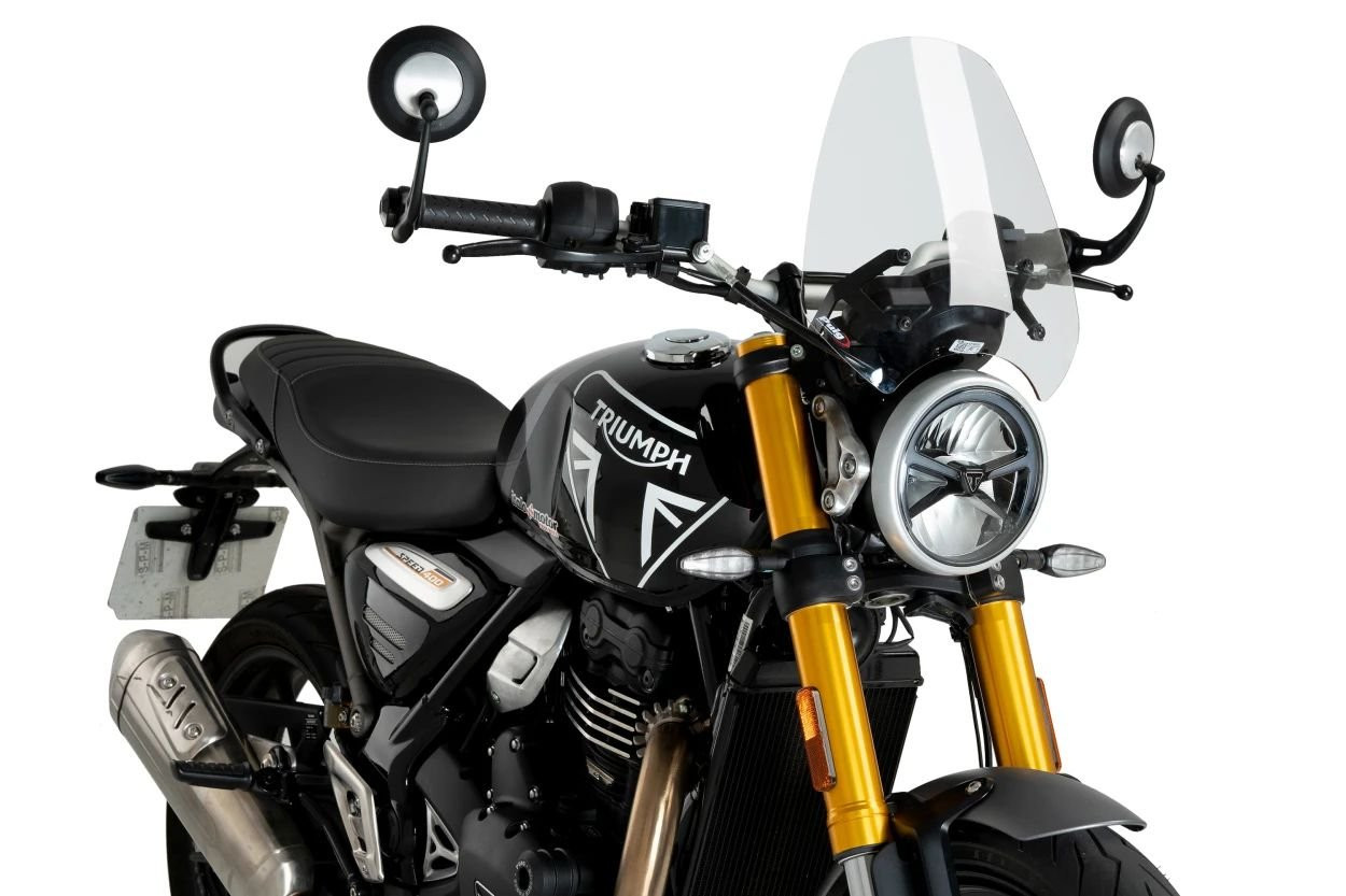 Puig 21933 NEW GENERATION SPORT Triumph Scrambler 400X / Speed 400 (24-25) Čirá (W)