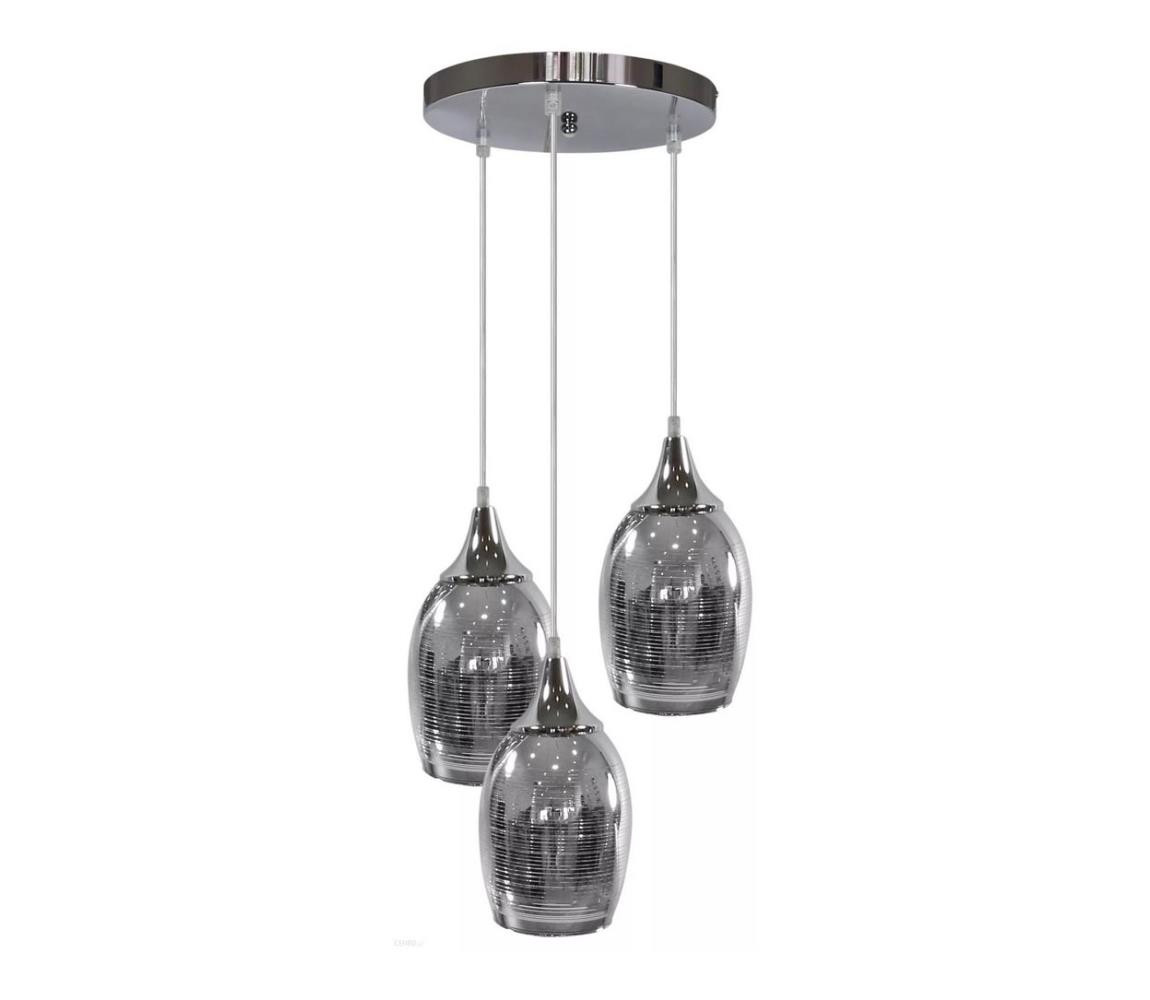 Lustr na lanku MARINA 3xE27/60W/230V chrom