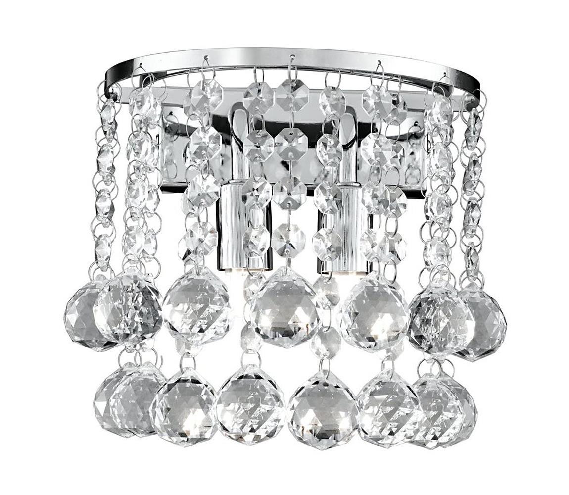 Searchlight Searchlight 2402-2CC - Křišťálové nástěnné svítidlo HANNA 2xG9/33W/230V