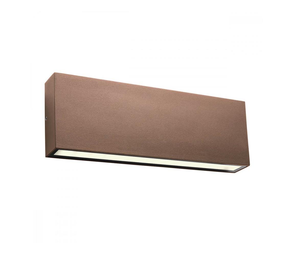 Redo Redo 90389 - LED Venkovní nástěnné svítidlo KAMAL LED/15W/230V 3000K IP54 hnědá