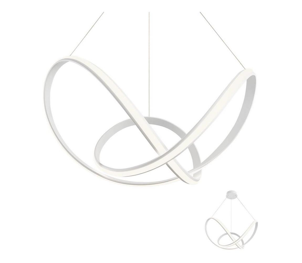 Redo Redo 01-1784 - LED Lustr na lanku NUCLEO LED/55W/230V bílá