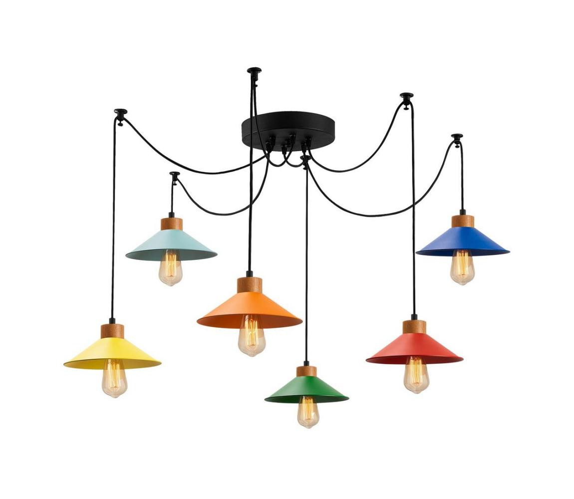 Lustr na lanku MANAVGAT 6xE27/100W/230V pavouk