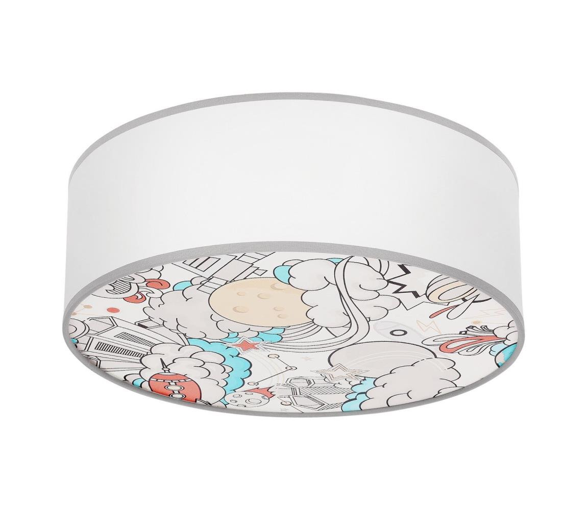 Dětské stropní svítidlo KIDDY 2xE27/40W/230V bílá/béžová