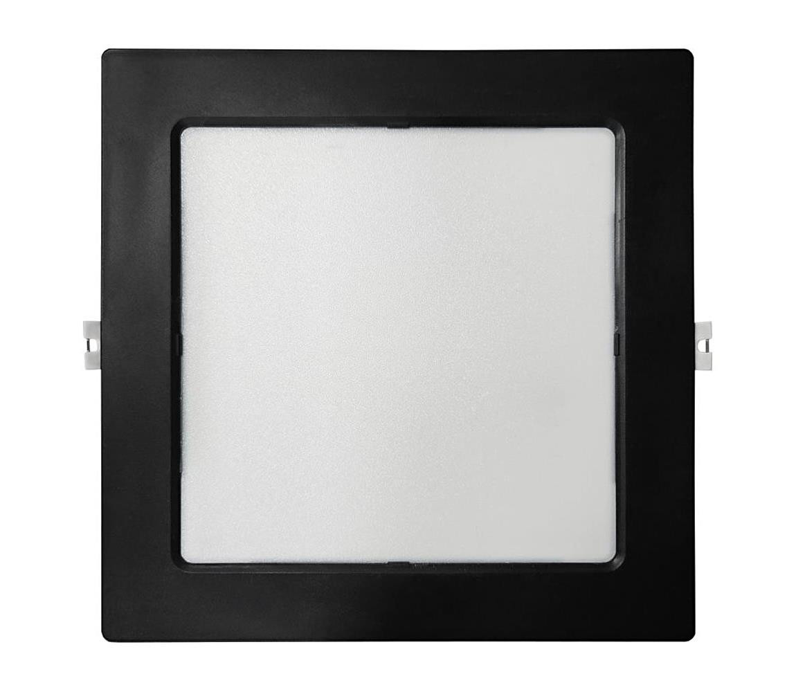 LED Podhledové svítidlo SQUARE LED/18W/230V 4000K 22x22 cm černá
