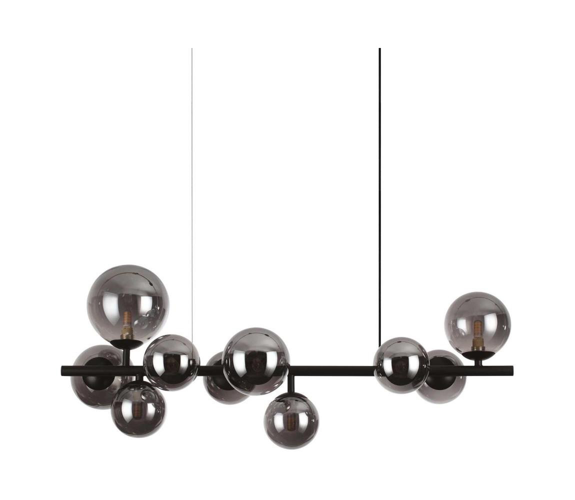 Ideal Lux Ideal Lux - LED Lustr na lanku PERLAGE 10xG9/3W/230V 81 cm černá/kouřová
