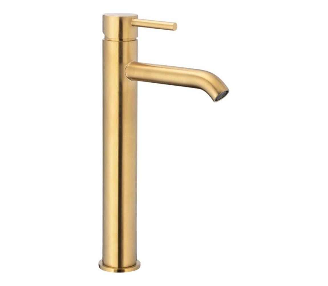 KFA Armatura KFA Armatura 5032-612-31 - Umyvadlová baterie + výpusť MOZA 33 cm zlatá