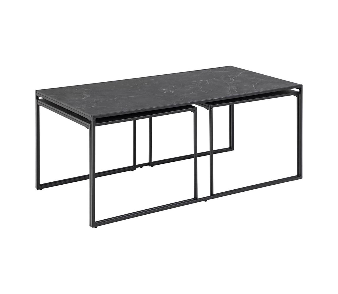 Actona Sada konferenčních stolků ALMA 3 ks antracit