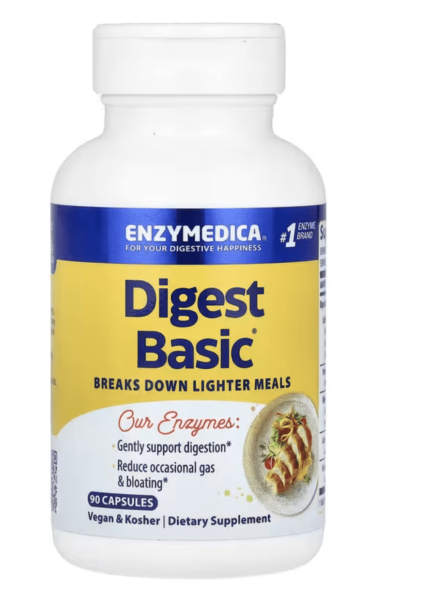 Enzymedica Digest Basic, Trávící enzymy, 90 kapslí