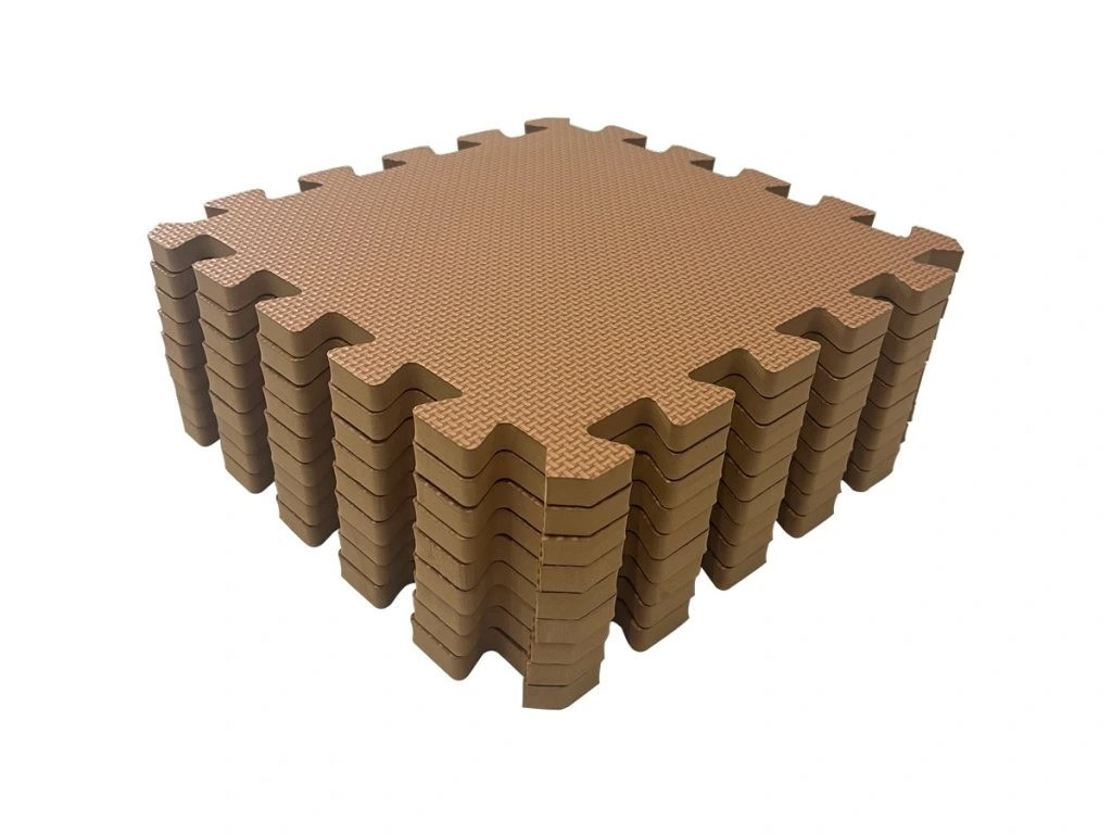 RIALTO BABY RAILTO Hrací podložka puzzle Brown 90x90 cm