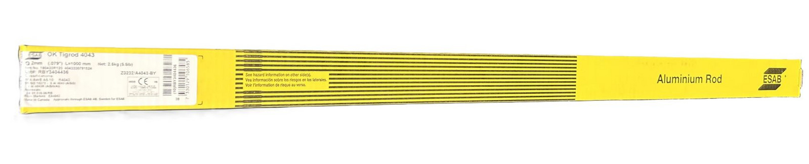ESAB OK Tigrod 5356 AlMg5 na hliník, Ø 2.0 - 3.2 mm x 1000 mm Balení: 2,00 mm 181520R152