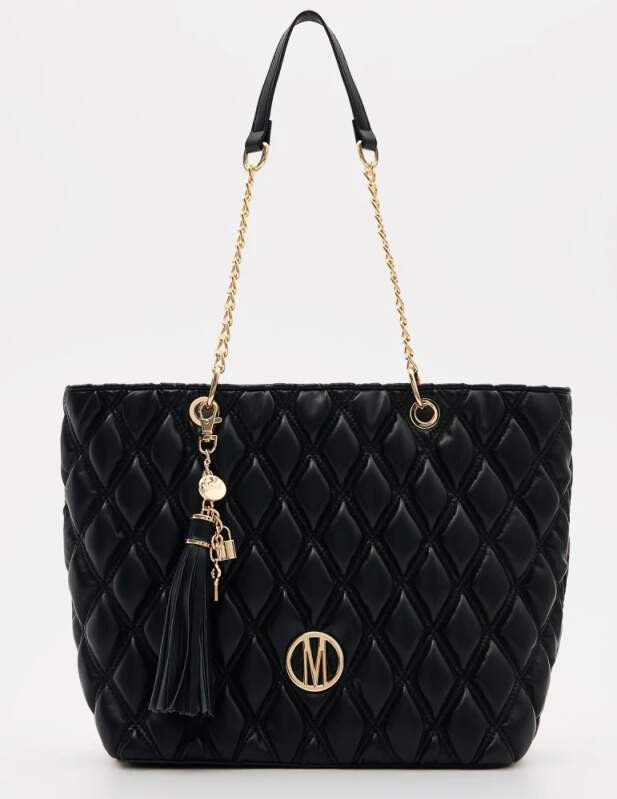 Černá prošívaná kabelka