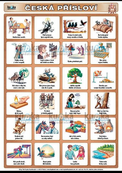 Česká přísloví A4 (30x21 cm)