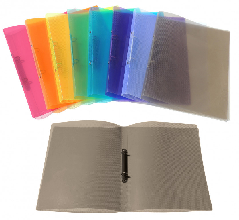 LINARTS Pořadač 2 kroužkový A4, 20 mm, PP DIAGONAL, kouřový