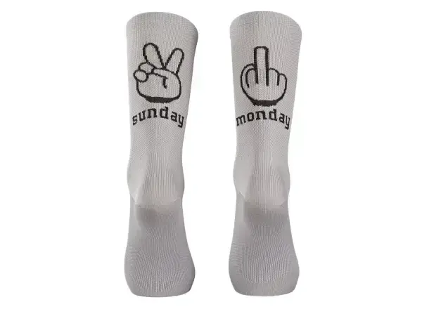 Northwave Sunday Monday cyklistické ponožky Light Grey vel. L (44-47)