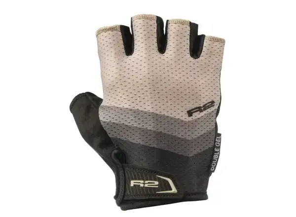R2 Ombra 2.0 cyklistické rukavice béžová/ šedá vel. S