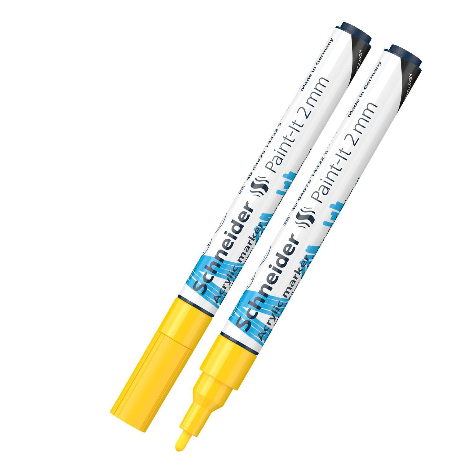 Schneider Schneider, 310, akrylový popisovač, mix barev, 1 ks Barva: Žlutá