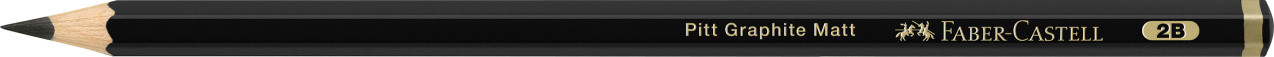 Faber-Castell Faber-Castell, Pitt Graphite Matt, matná grafitová tužka, výběr tvrdostí, 1 ks Tvrdost tužek: 2B