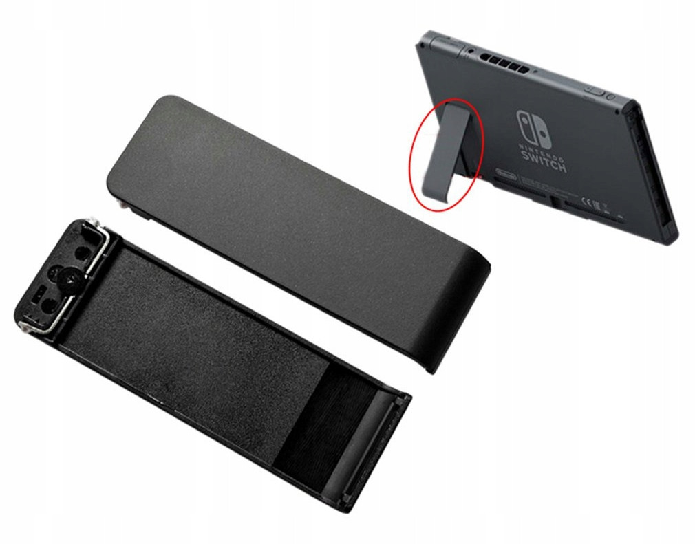 Podstavec Nožka Nová pro Konzoli Nintendo Switch V1 V2 Černá