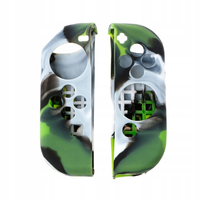 Sada pouzdro silikonové pro Joy-con Nintendo Switch /ns Oled Kamufláž Zelená