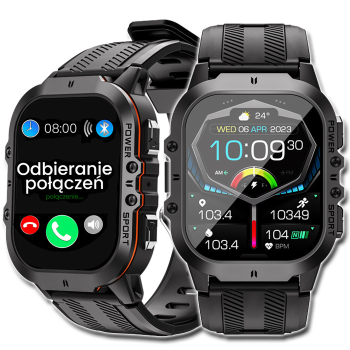 Chytré Hodinky Pánské Hodinky Polské Menu Sms Hovory Tlak Amoled Dárek