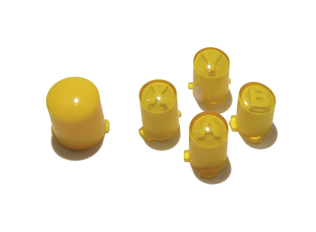 Tlačítka Abxy Guide Pada Xbox 360 Žlutá