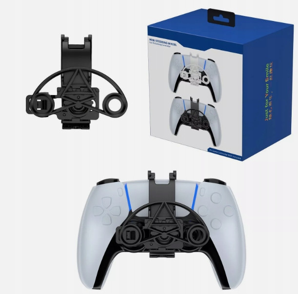 WeLoveGames Mini volant wheels kryt padu ovladače PS5 Černá