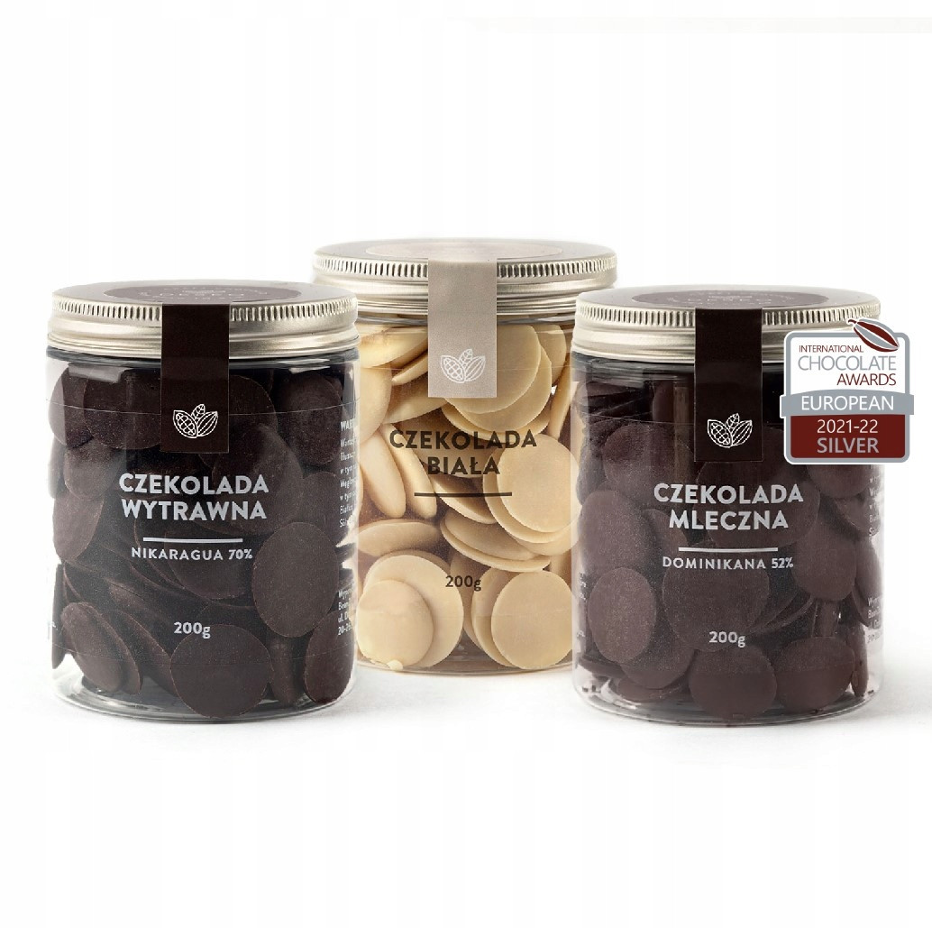 Sada čokoládových dropsů 3 druhy Deseo mléčná dezertní bílá