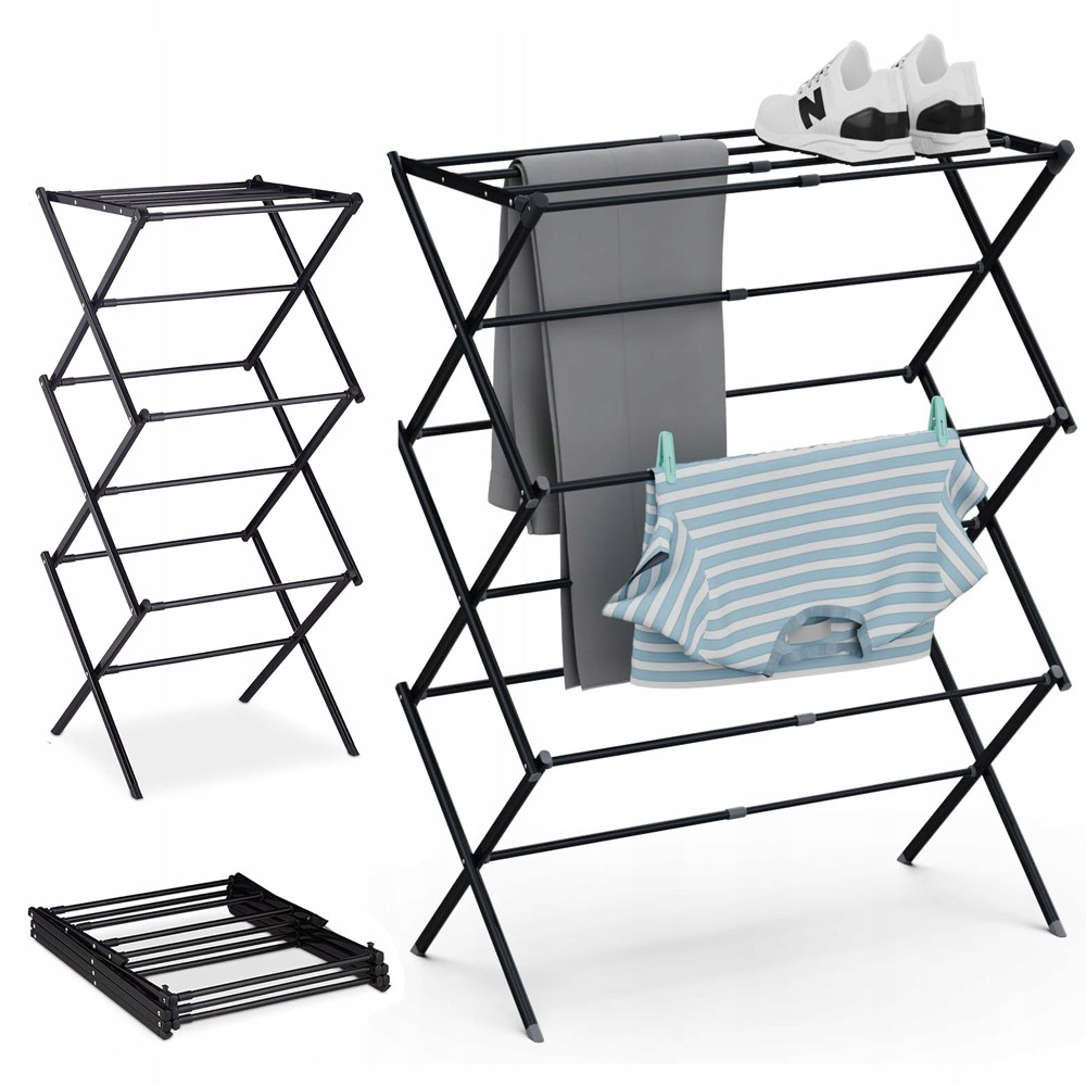 Sušák Na Prádlo Stojící Skládací Vertikální Stojan