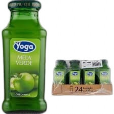 Nápoj zelené jablko Yoga skleněná lahvička s továrním svařováním