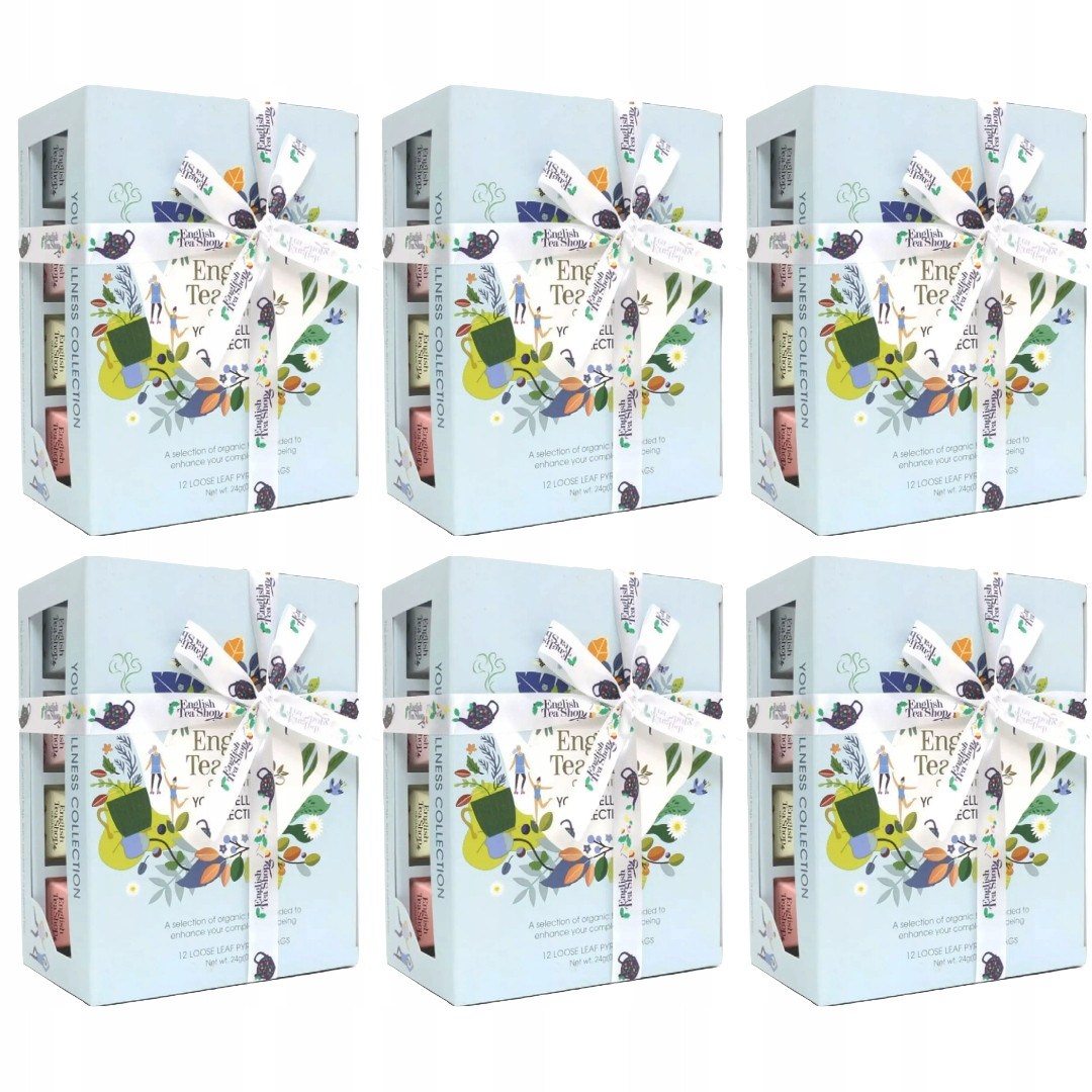 6 x Sada čajů Eko pyramidky English Tea Shop dárek čaje Wellness