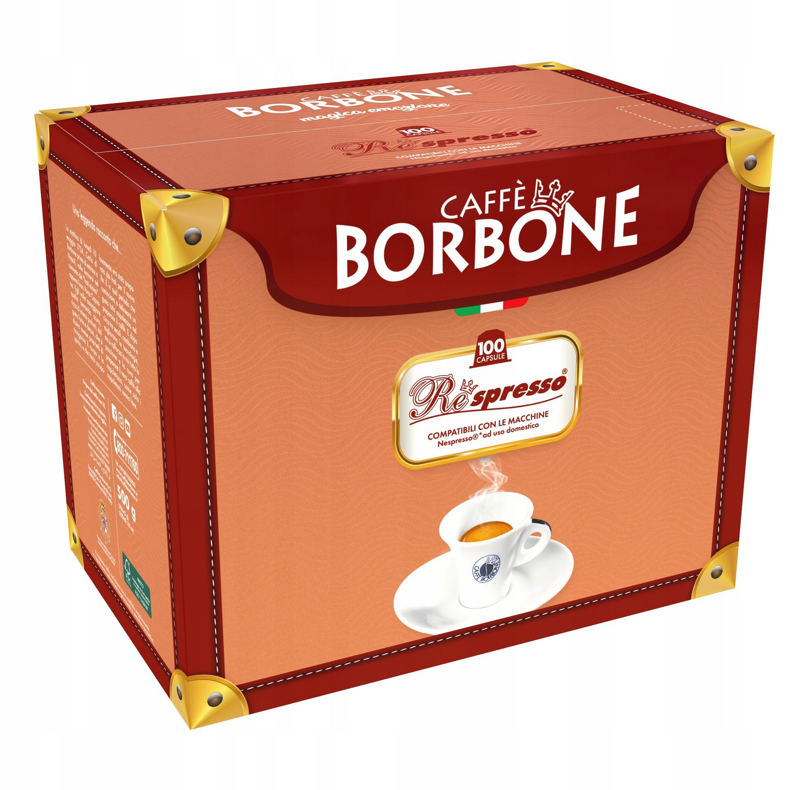 Kapsle pro Nespresso Caffe Borbone Respresso 100 ks