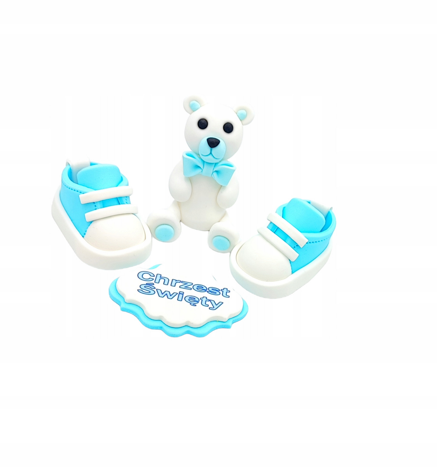 Cukrová Sada Křest Medvídek Botičky dekorace dort