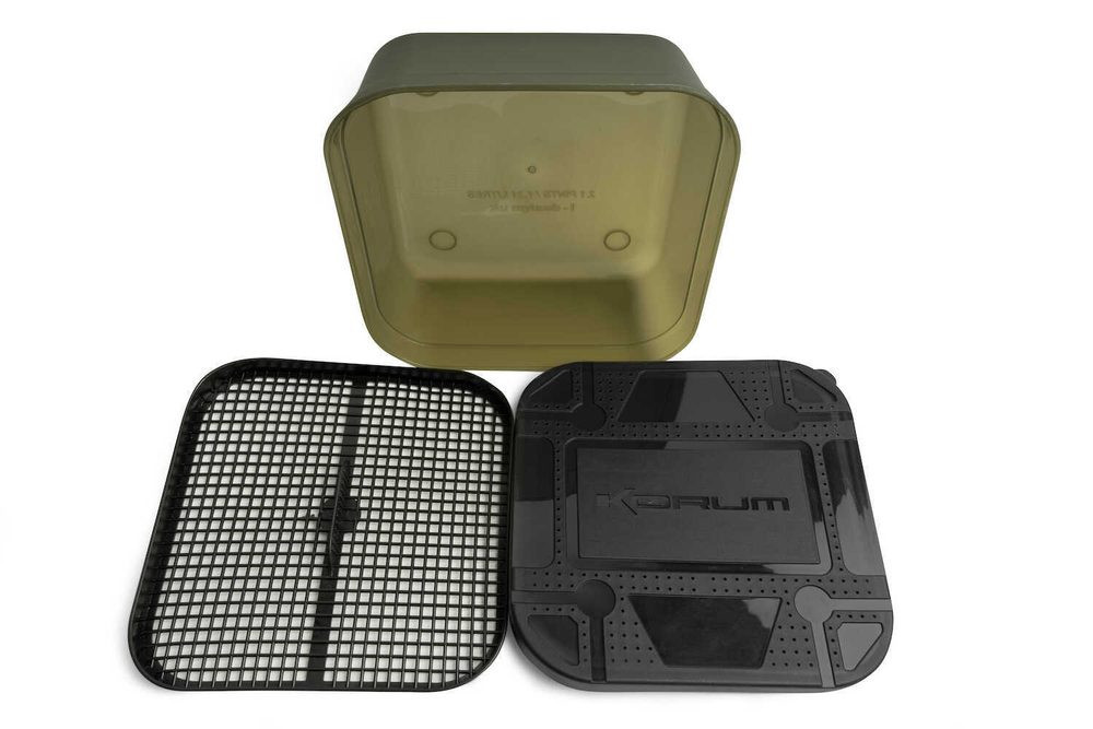 Korum Krabička  Maggot Tub And Riddle - 2PT/1,2l