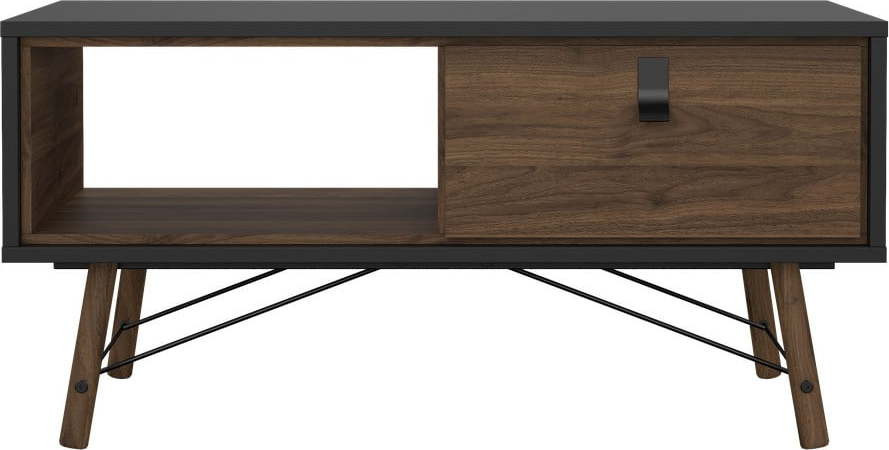 Tmavě hnědý konferenční stolek 48x102 cm Ry – Tvilum