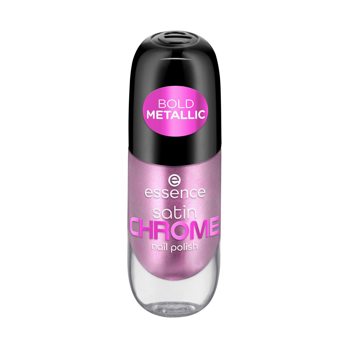 Essence  Satin Chrome Nail Polish - 02  Artificial Pinktelligenc  Růžová