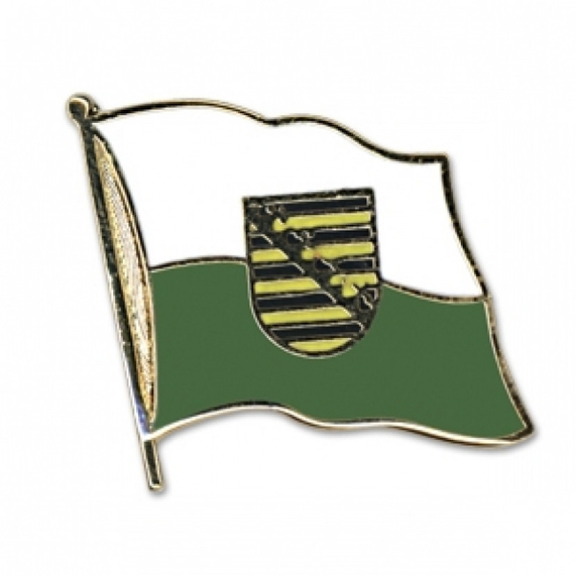 Odznak (pins) 20mm vlajka Sasko - barevný