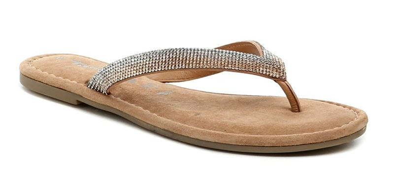 Tamaris 1-27129-44 růžové glam dámské žabky
