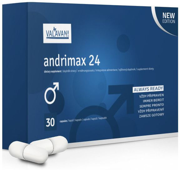 VALAVANI Tablety pro lepší erekci Andrimax 24, 30 kapslí